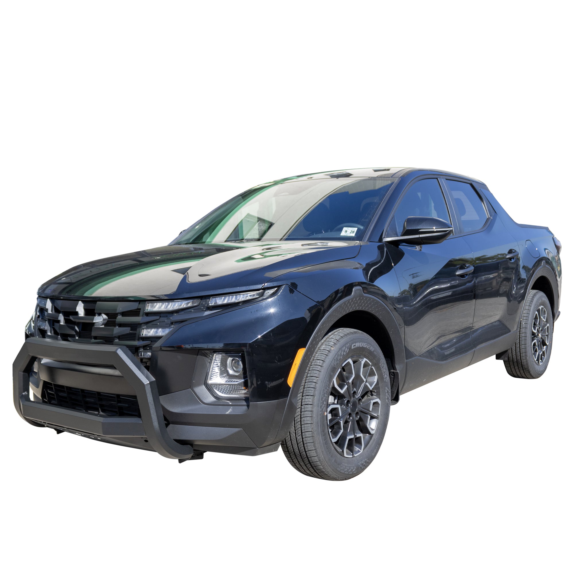 VANGUARD OFF ROAD Vanguard Black Powdercoat Front Guards Bull Bars Bumper Guard for 2022 2024 hyundai santa cruz nan