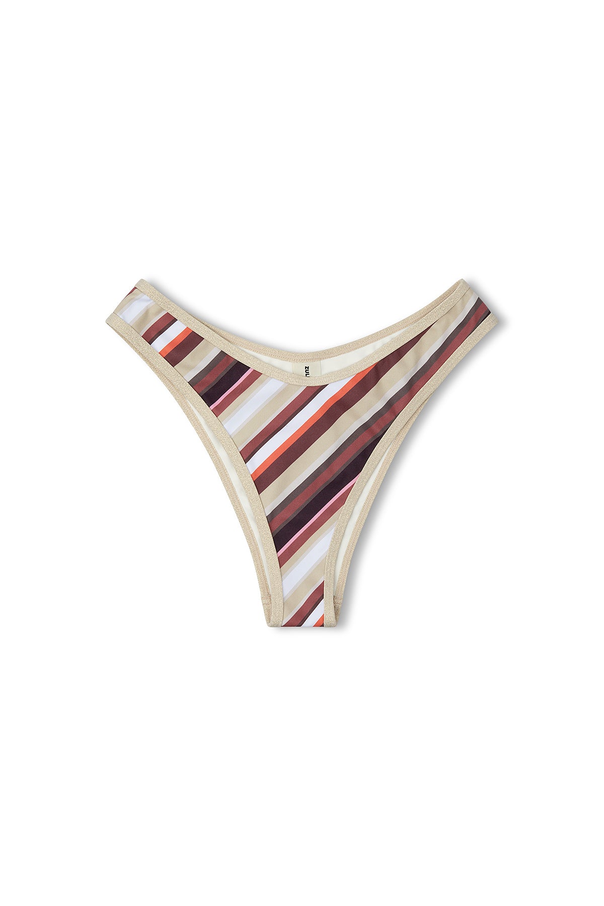 ZULU & ZEPHYR Golden Retro Stripe Curve Brief