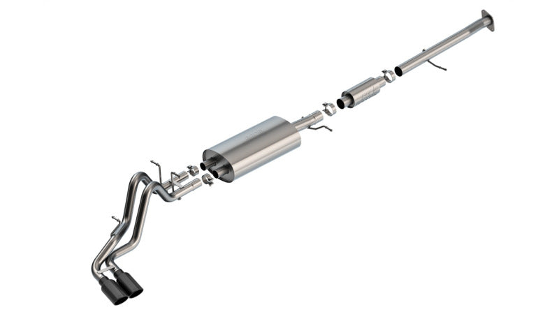 Borla 23 24 Chevrolet Colorado / 23 24 GMC Canyon S Type Catback Exhaust w/Black Chrome Tips