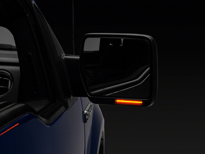 Raxiom 04 14 Ford F 150 Axial Series Side Mirror LED Turn Signal Lights  Smoked