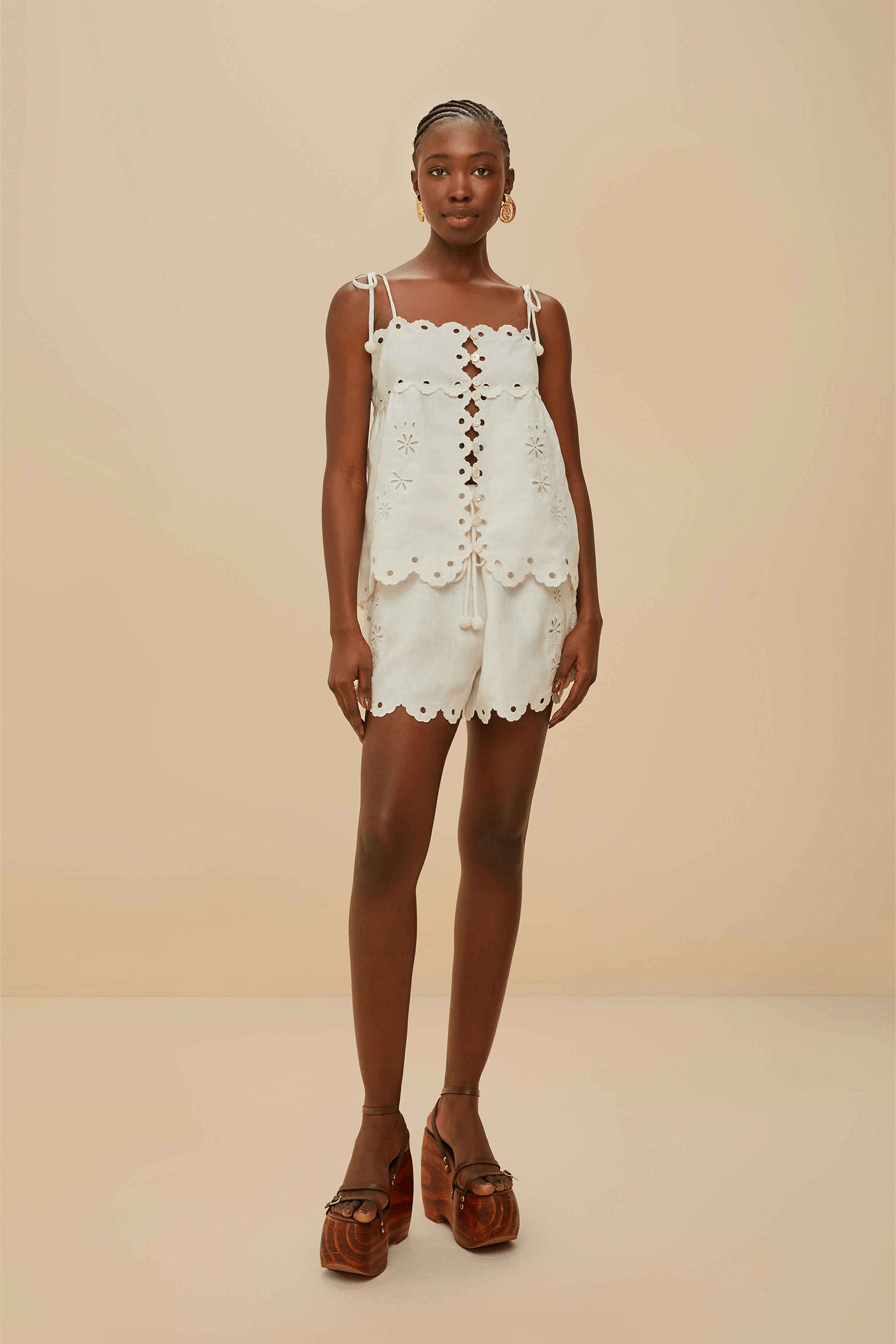 FARM RIO FLOWERS RICHELIEU SHORTS