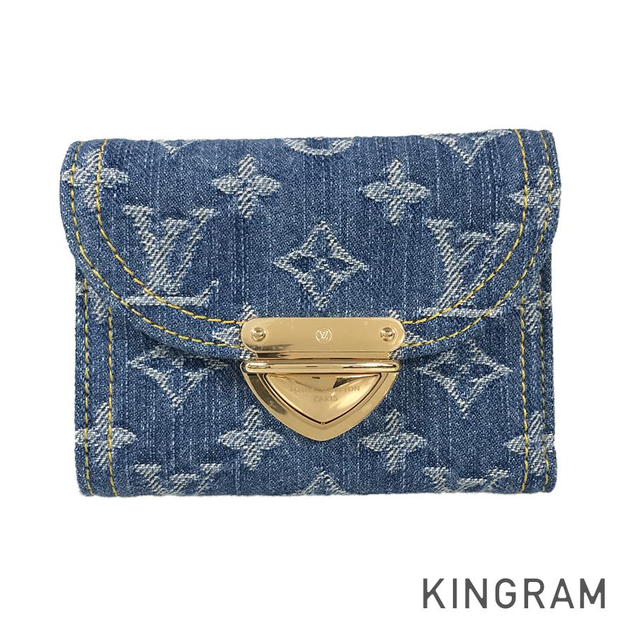 KINGRAM JAPAN LOUIS VUITTON Monogram Denim LV remix Portefeuille Victorine M82959 Trifold wallet