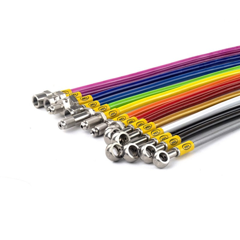 TORQUEGT HEL Braided Brake Lines   Mitsubishi Galant VR4  (Transparent Red)