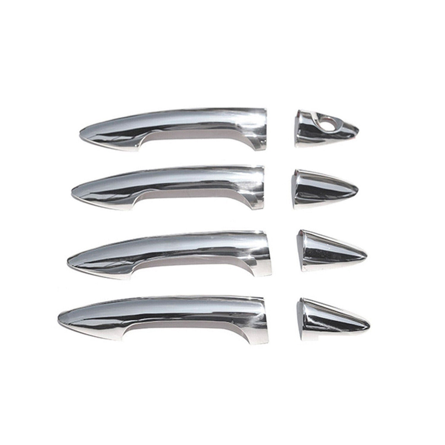 OMTEC 2012 2017 Hyundai Accent Car Door Handle Cover Protector Stainless Steel 8 Pcs