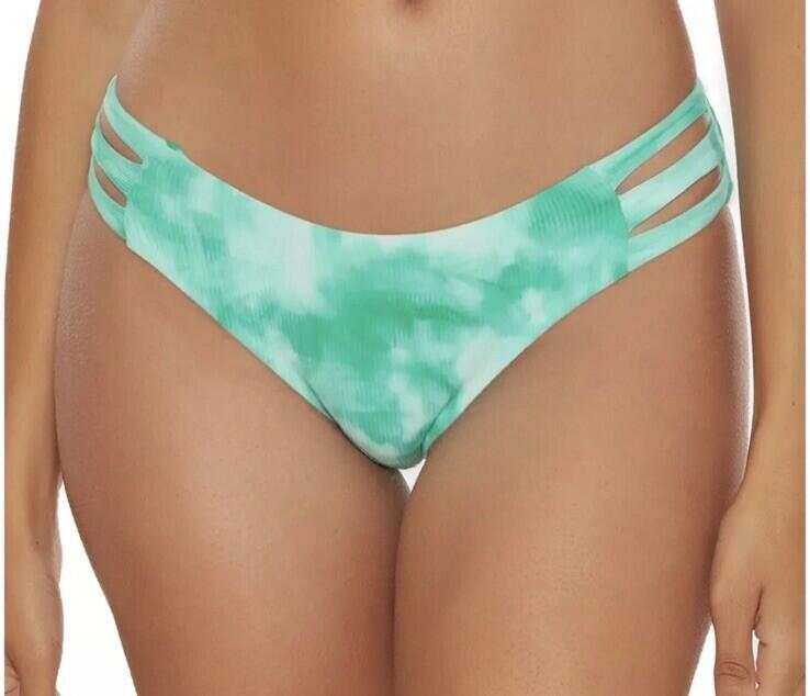 Becca Jordan Tie Dye Tab Side Hipster Bikini Bottom Color Jasper Size XS