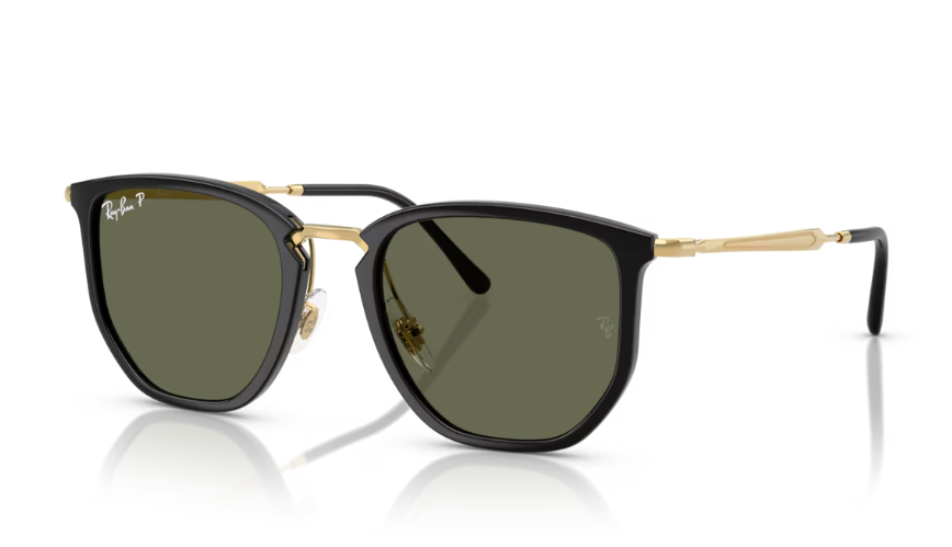 Ray Ban RB4451 Sunglasses   Black Frame With Polarized Green Lens
