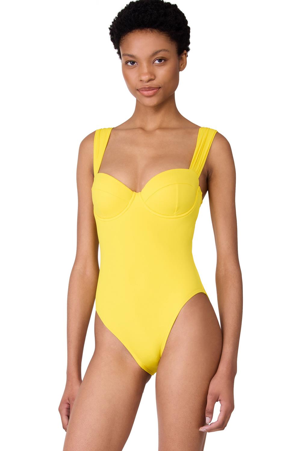 KATE SPADE SWIM Kate Spade Underwired Shirred One Piece Swimsuit  Donovan (S8C491)