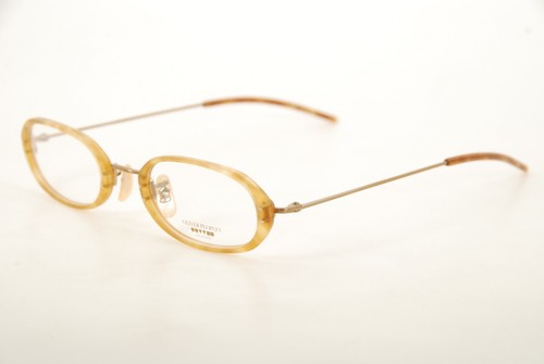 Authentic Oliver Peoples OP 624 MGOI/BCH 45mm Brushed G Light Havana Japan
