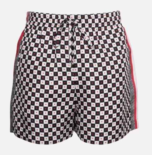 DIOR Dioramour Silk Twill Shorts in Multicolor Check Print SIZE 36 OR US 4