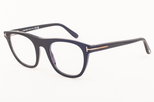 Tom Ford 5895 001 Shiny Black Eyeglasses + Brown Gradient Clip TF5895 001 51mm