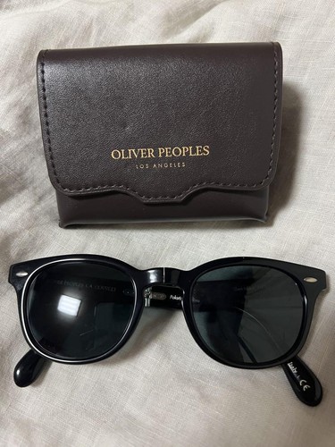 [NEW AND UNUS OLIVER PEOPLES POLARIZED LENS SUNGLASSES BLACK M 85F6
