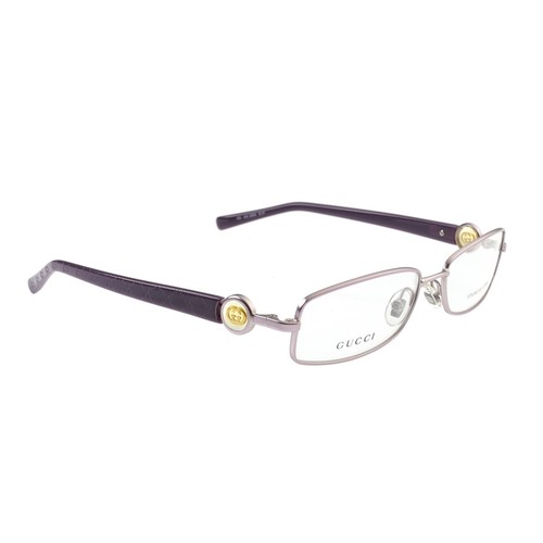 Glasses Gucci signature monogram rectangular purple frame ORIGINAL NEW
