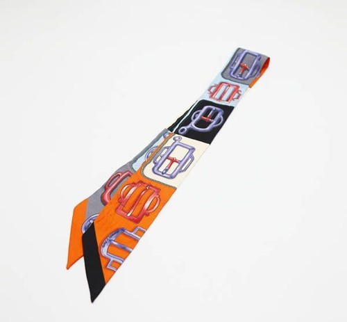 Hermes Twilly Attelage Atlage Buckle Scarf Silk Women'S 1 0198073