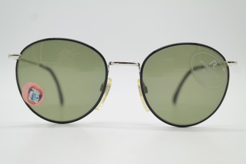 Vintage Sunglasses Rodenstock R1792 Black Silver Oval Sunglasses Glasses