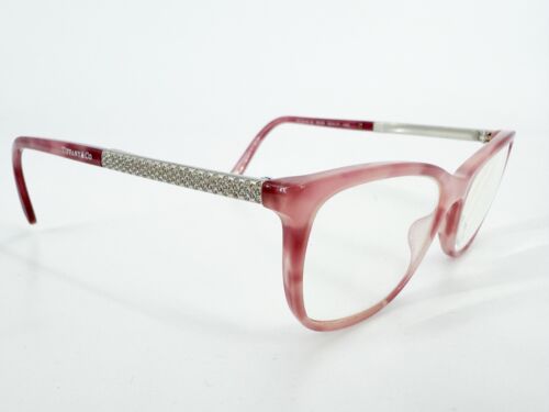 Tiffany & Co 2150 B Eyeglasses FRAMES 8228 Pink Tortoise 52[]17 140 Silver K444