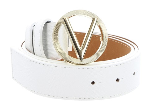 VALENTINO Hampton Buckle Belt Plate M Belt White / G