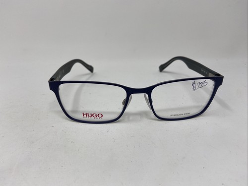 HUGO BOSS HG 0183 4NZ 53/18/140 NAVY BLUE FLEX HINGE EYEGLASSES F633