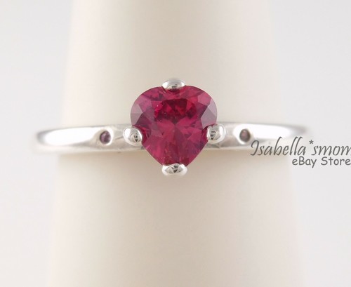 YOU & ME Genuine PANDORA Red HEART VALENTINE Ring 196574CZRMX Pick Sz Packaging