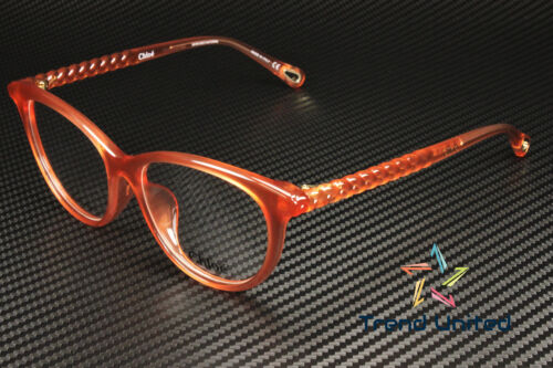 CHLOE CH0005OA 001 Cat Eye Pink Shiny Demo Lens 52 mm Women's Eyeglasses