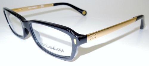 DOLCE & GABBANA DG 1217 501 BLACK/ G METAL EYEGLASS FRAMES 51 15 130
