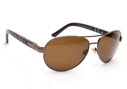 Persol 5011 S Aviator Sunglasses Brown Plastic Frame Italy 59□14 130