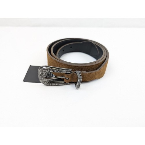Saint Laurent Paris Cintura Otterproof Aged Belt in Dark Land BNWDB 100 CM