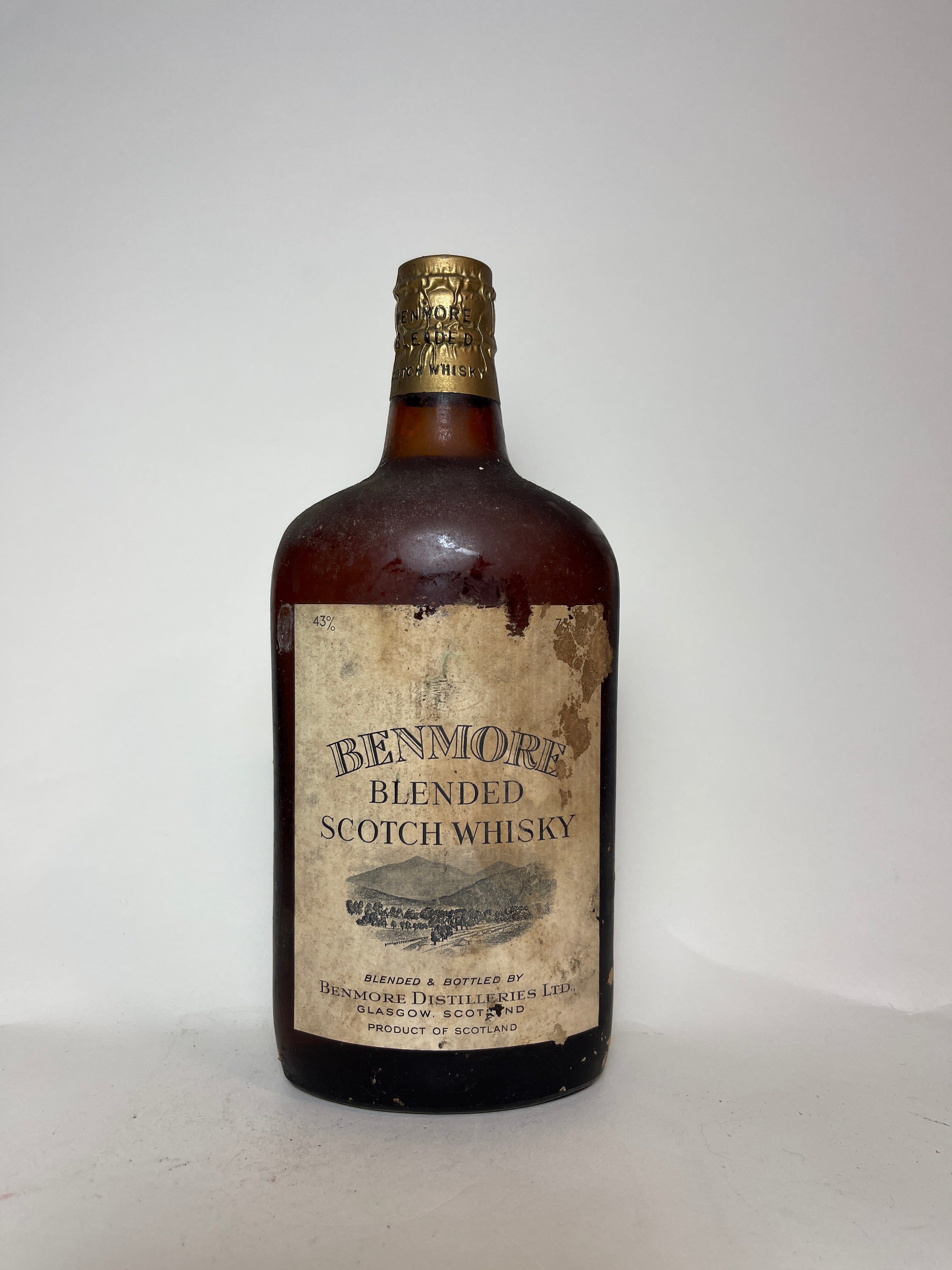 OLD SPIRITS COMPANY Benmore Blended Scotch Whisky   1950s (43%, 75cl)