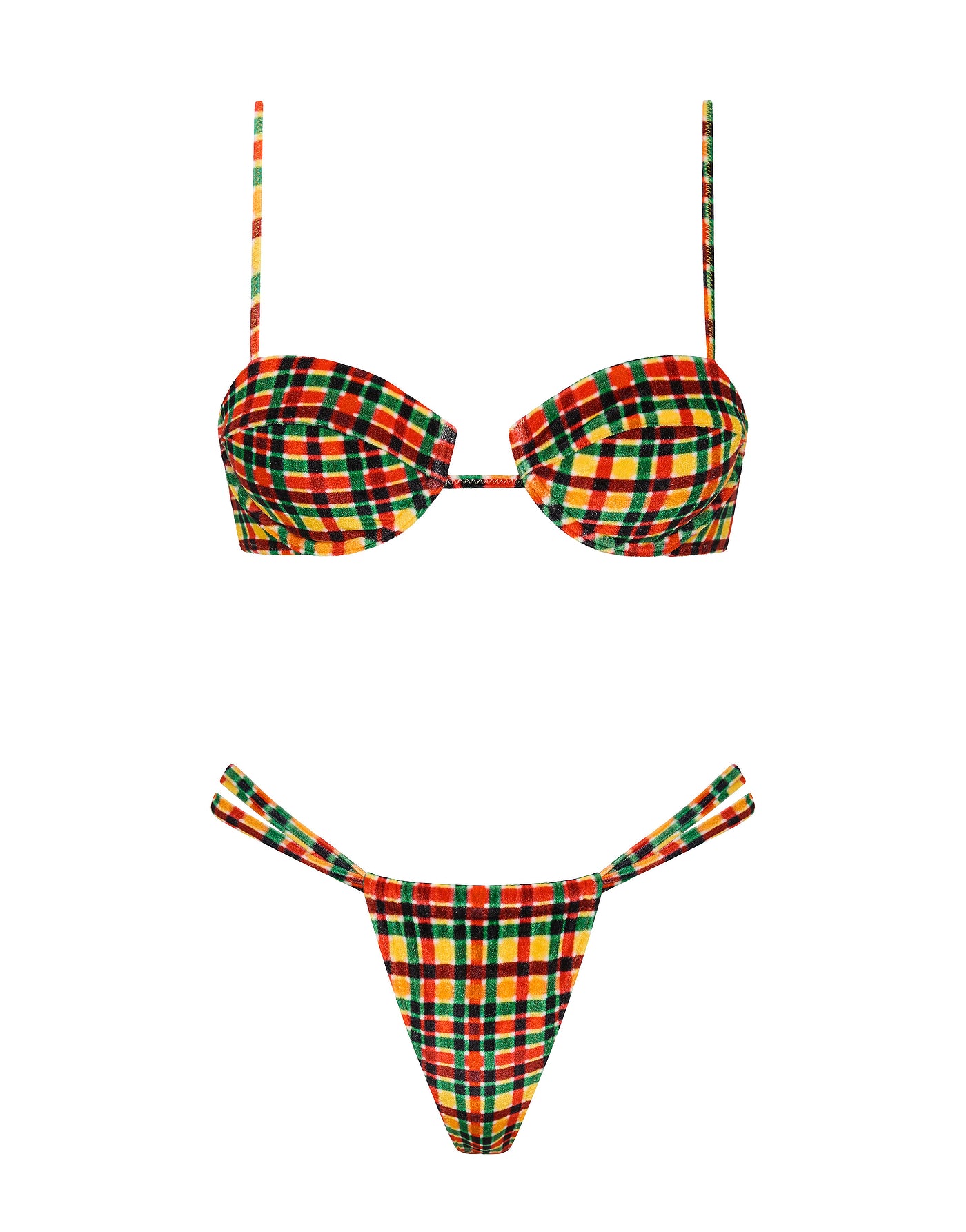 TRIANGL NURA   NEMONE Velvet Balconette Bikini Set