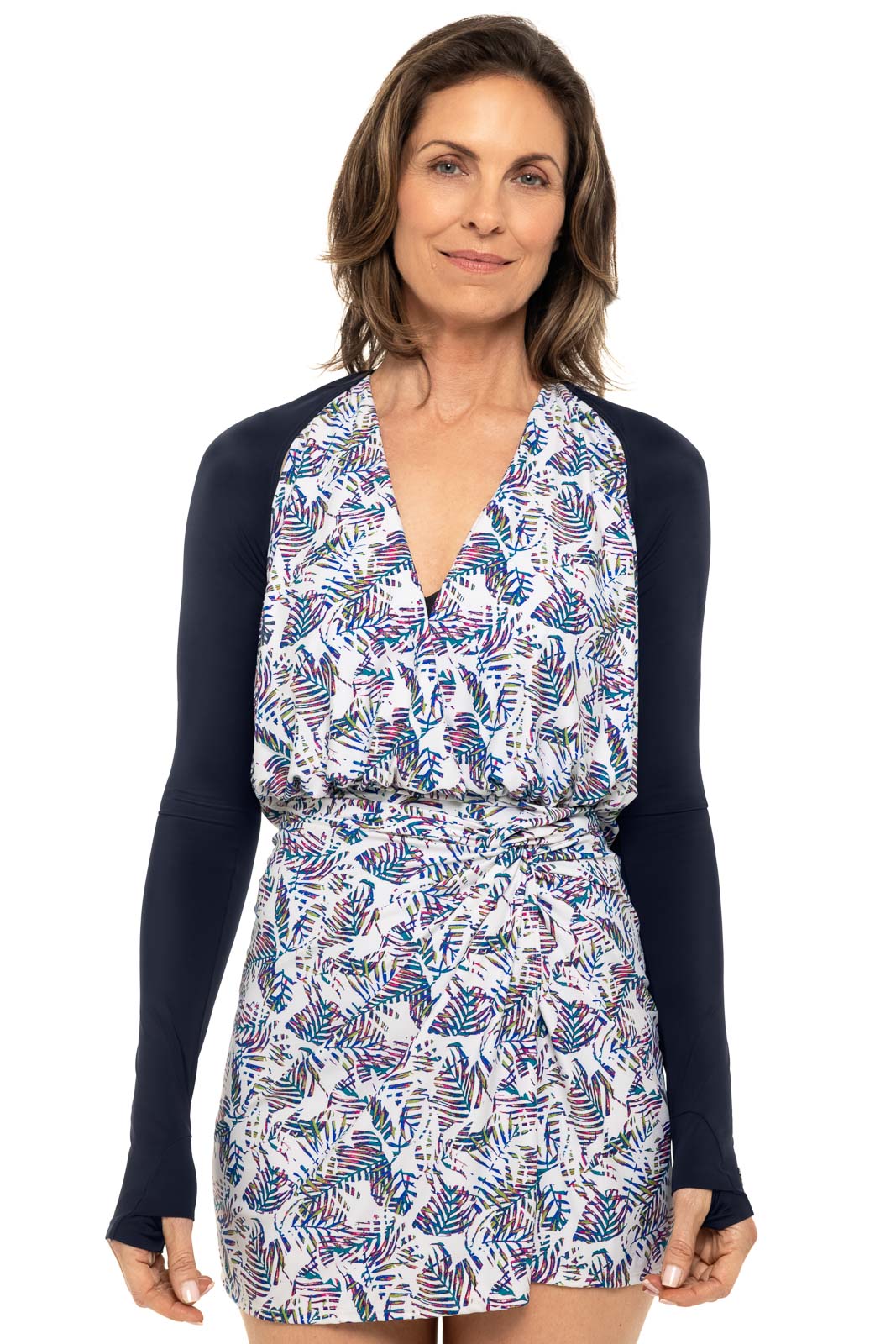 COOLIBAR Women's Seaside Shrug   Navy