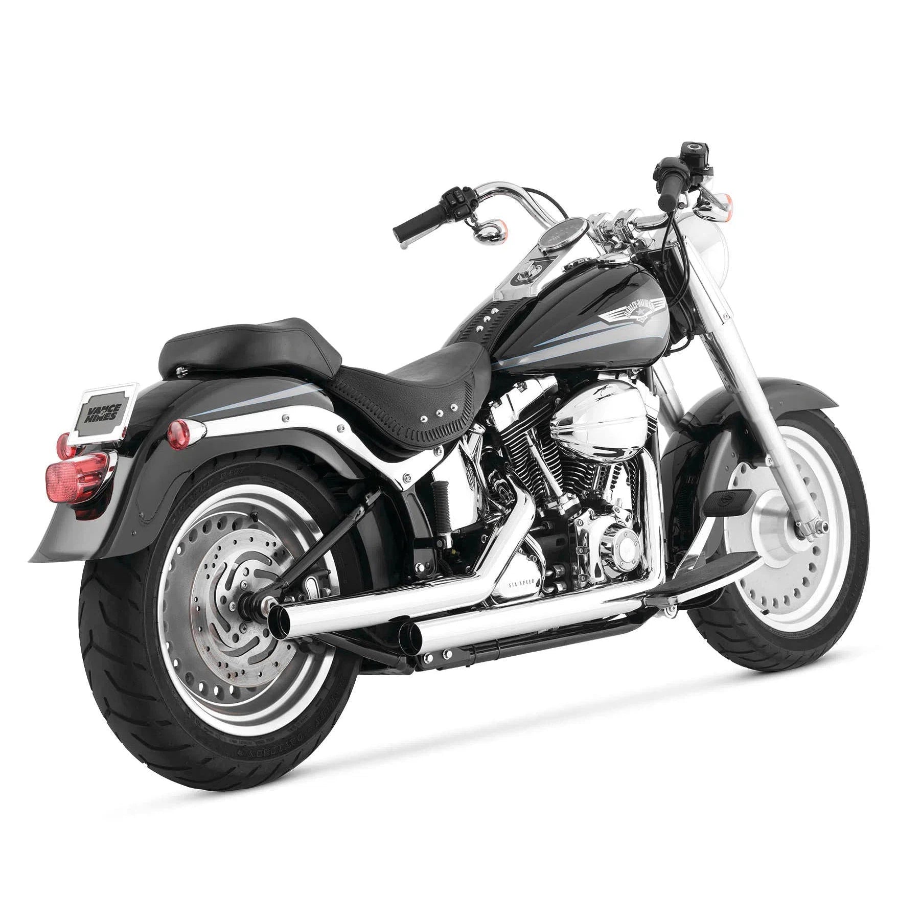 VANCE AND HINES Vance & Hines 17817 Straightshots for V Twin; Chrome; Optional quiet baffle available