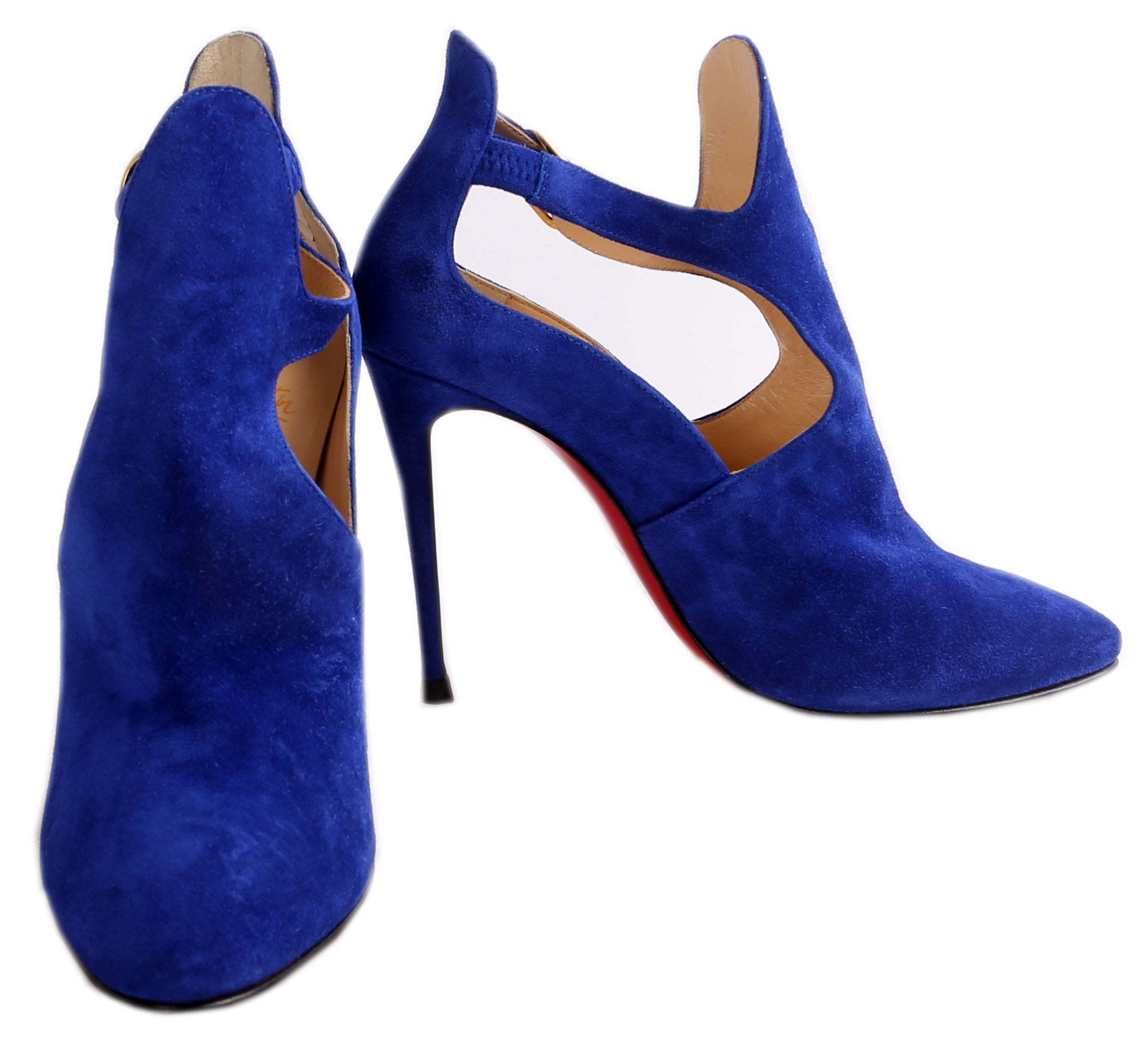 CHRISTIAN LOUBOUTIN Candada 100 Veau Velours Heels Size 37