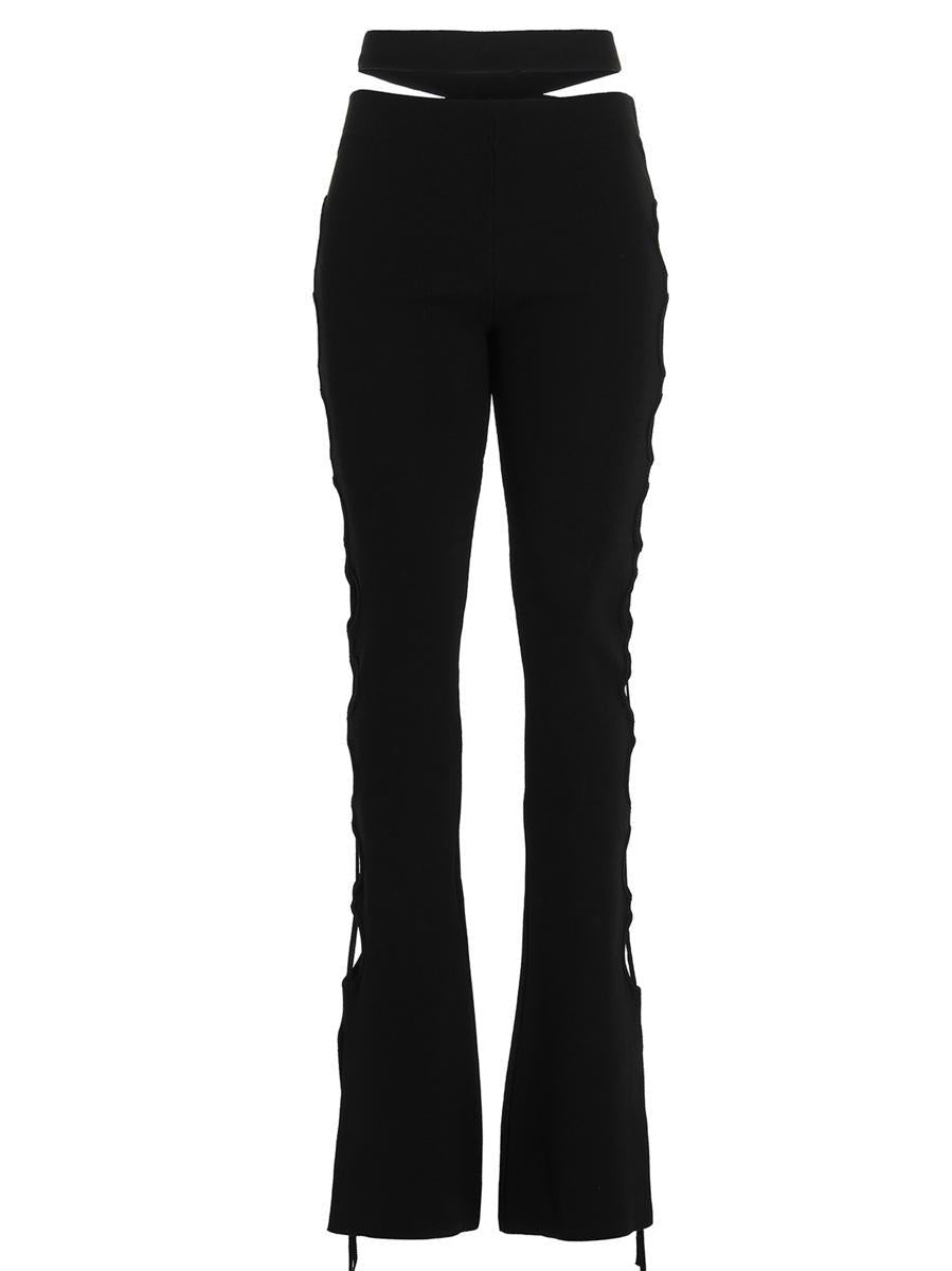Andreādamo Cut Out Pants With Lacing