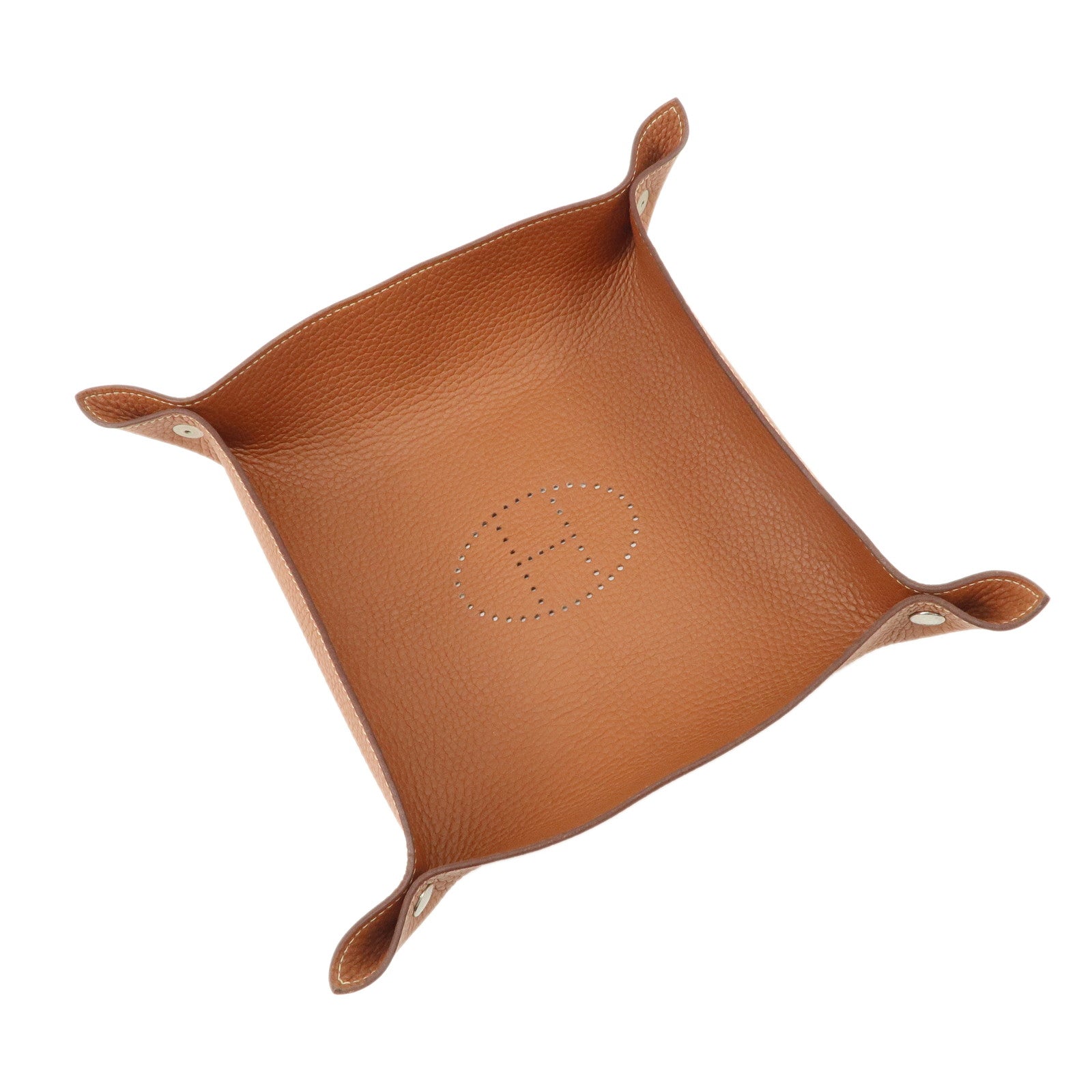 DCT VINTAGE HERMES Vide Poches Mini Mises Et Relances Leather Accessory Tray Used
