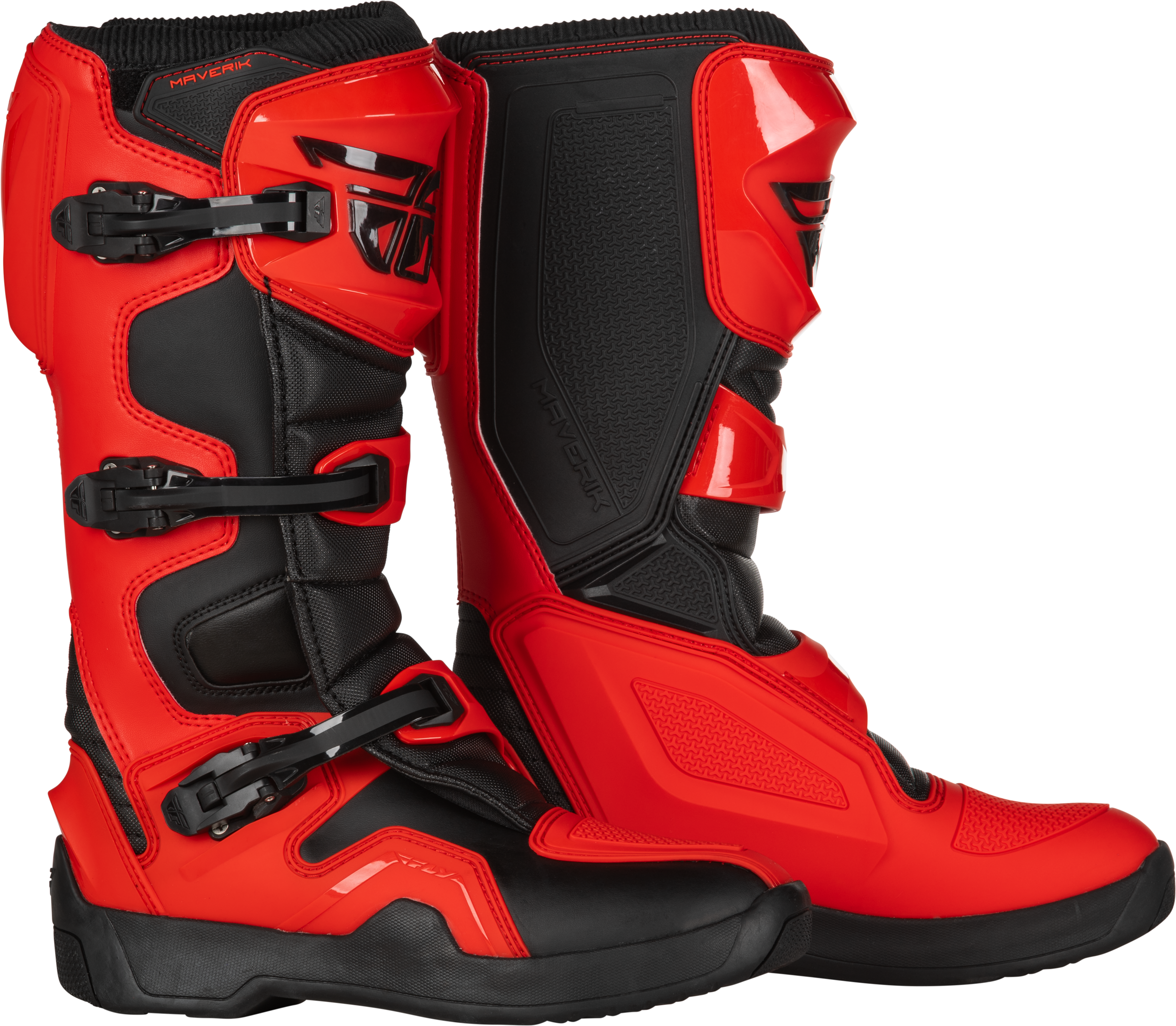 FLY RACING Maverik Boots Red/Black Size 07   Performance and Comfort