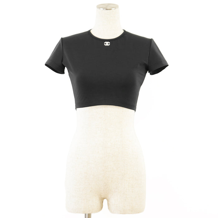 CHANEL Cut [Outer material] 80% polyamide  20% spandex black Women 40 Used Authentic