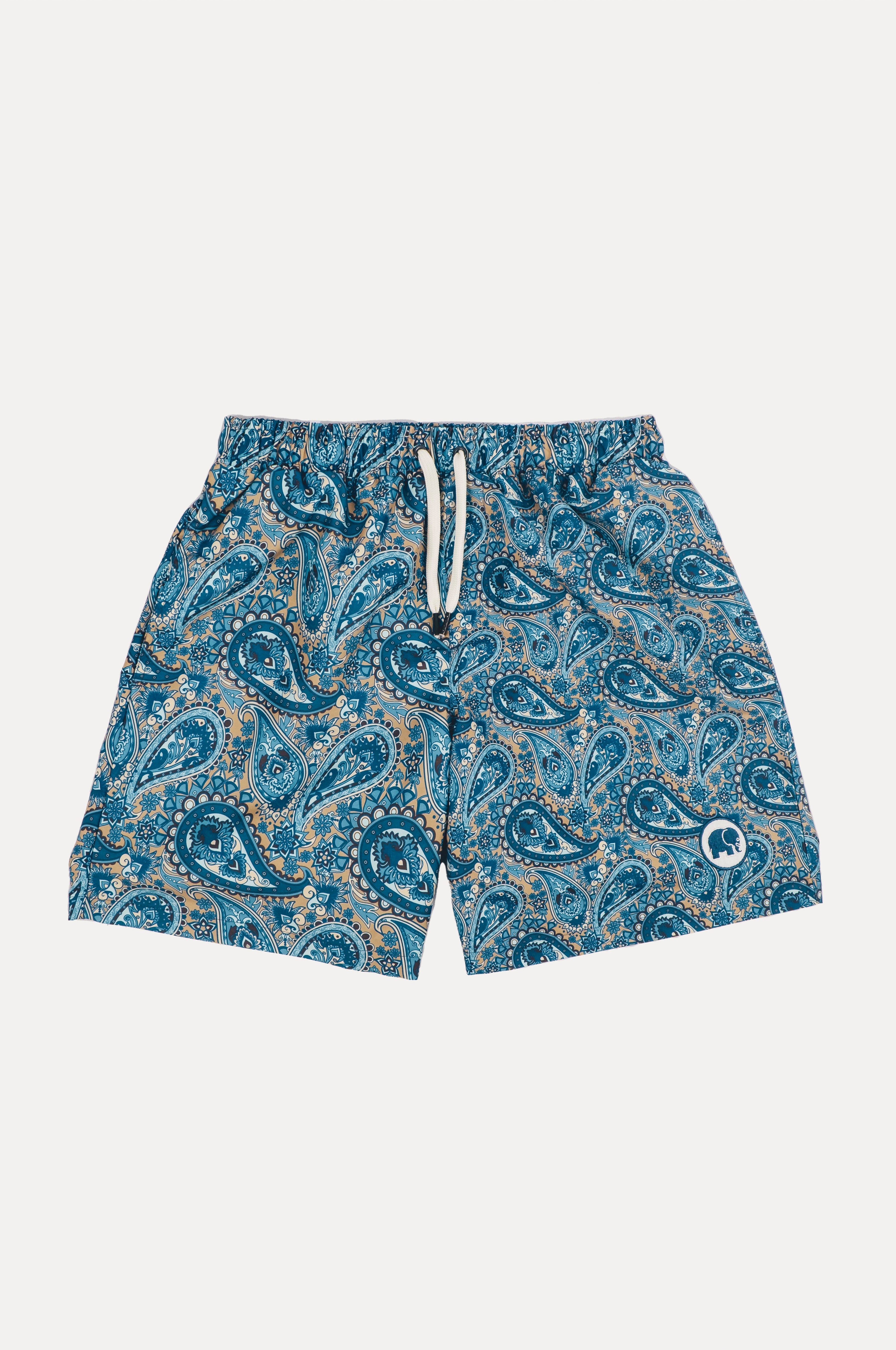 TRENDSPLANT Mediterranean Paisley Swim Shorts Blue
