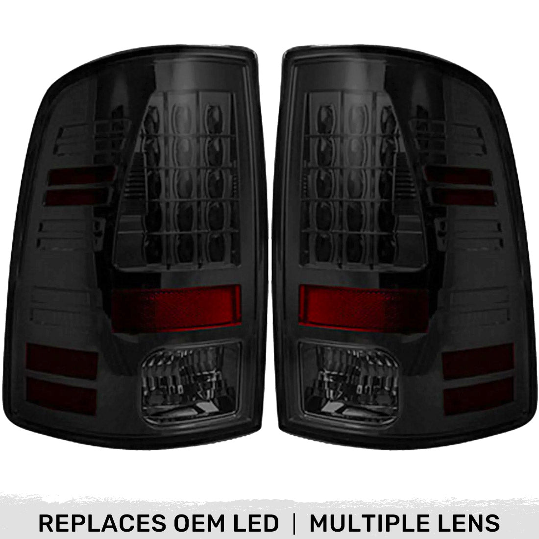 RECON Dodge RAM 2500/3500 14 18 LED Tail Lights (Replaces Factory/OEM LED Only)   Multiple Lens