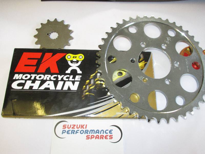 SUZUKI PERFORMANCE SPARES Suzuki GS1000 Chain & sprocket Kit 630   EK O Ring HD chain and sprocket Kit