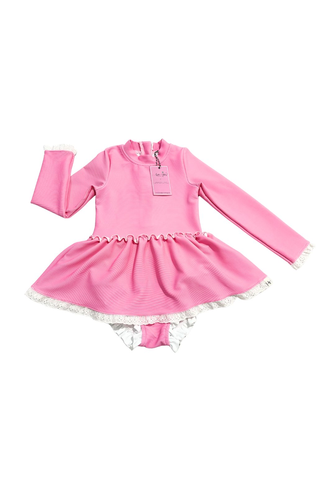 LOVE AND GROW CLOTHING CO Prism Pink Skirted One Piece