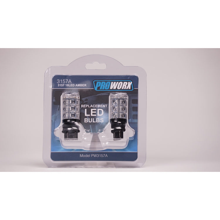 PROWORX LIGHTING PROWORX Festoon 42MM 8LED AMBER Pair PW42MMA