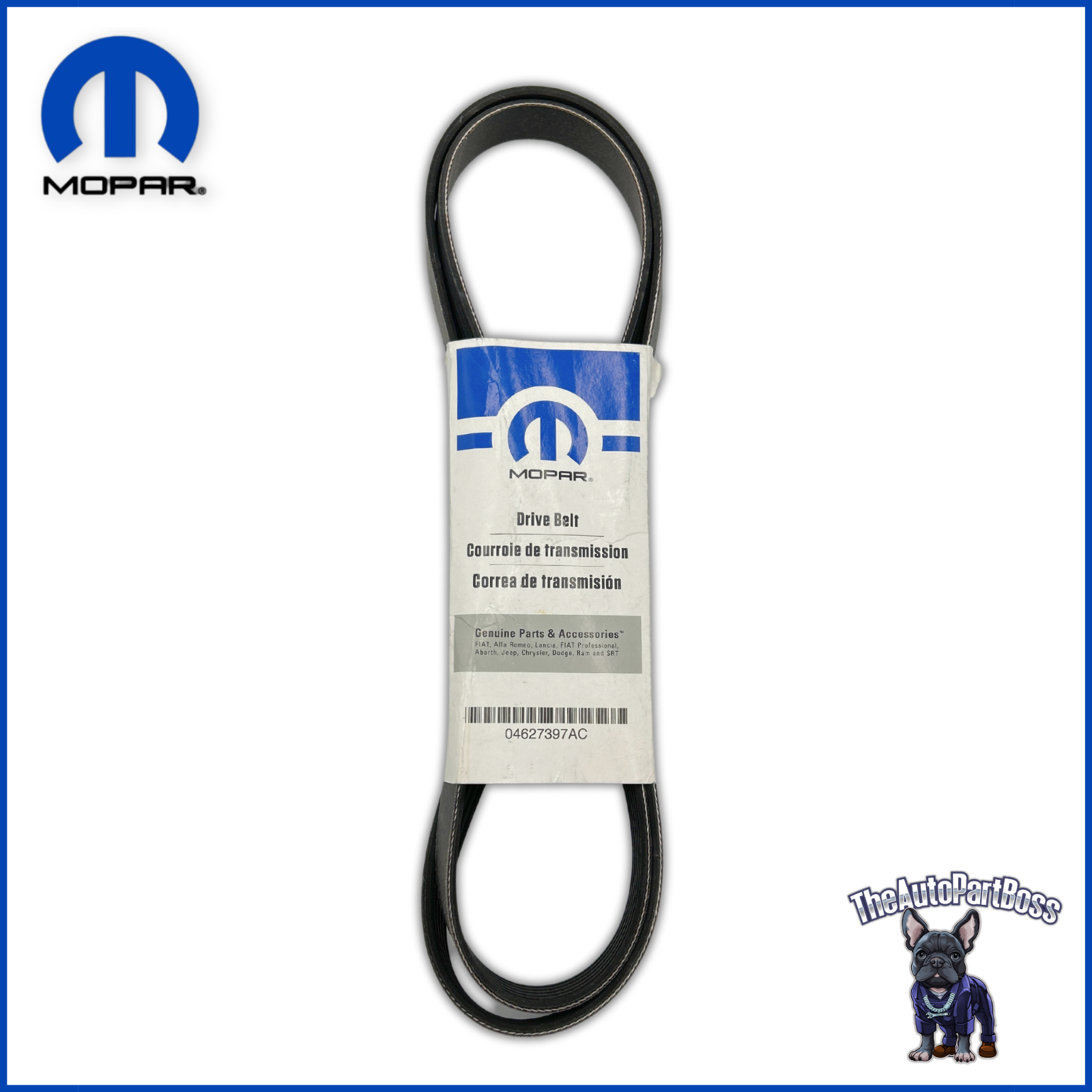 Serpentine Belt OEM Mopar 04627397AC
