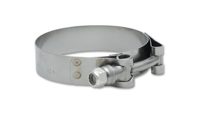 Vibrant SS T Bolt Clamps Pack of 2 Size Range: 3.38in to 3.62in