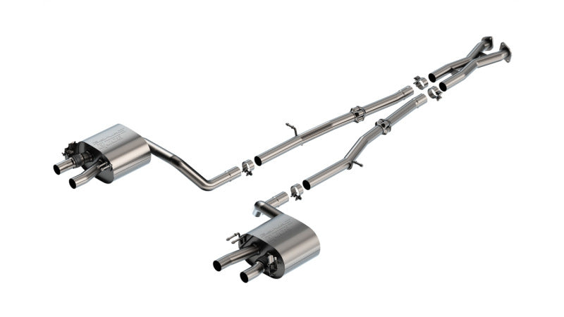 Borla 22 23 Kia Stinger 3.3L V6 Turbo 2.25in Pipe Dia Dual Split Rear Exit S Type Cat Back Exhaust