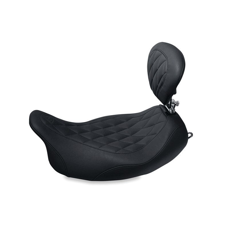 MUSTANG MOTORCYCLE Mustang 08 21 Harley Rd King, 06 07 Str Glide 1906 07,00 05 Eagle Touring Solo Seat Diamond   Black