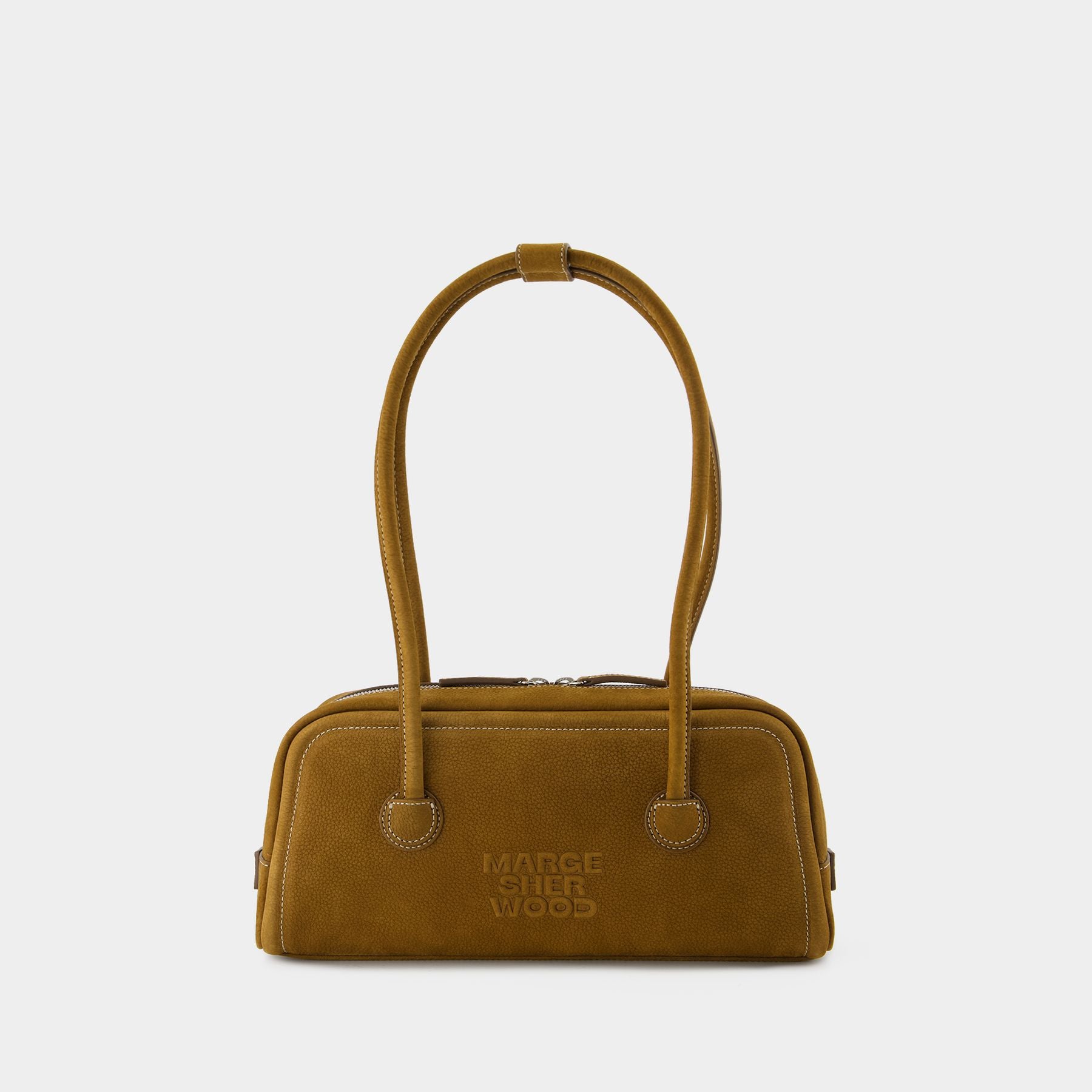Soft Baguette Shoulder Bag   Margesherwood   Leather   Brown
