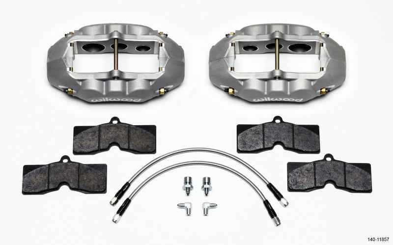 Wilwood D8 6 Front Caliper Kit Clear Corvette C2 / C3 65 82