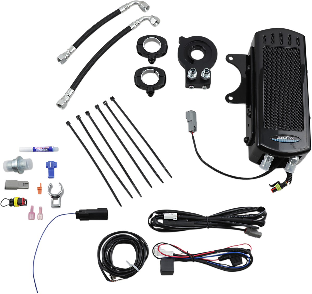 ULTRACOOL Frame Mount Oil Cooler Kit   M8 Touring/Trike