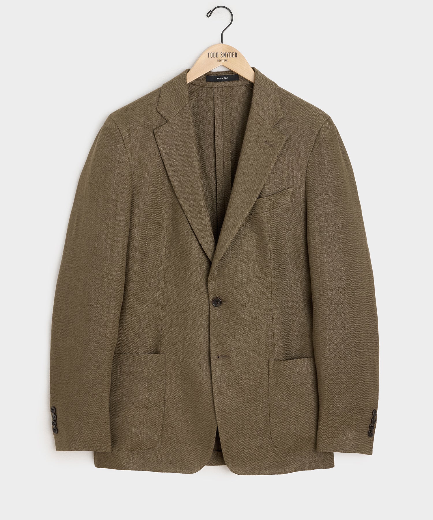 TODD SNYDER Italian Linen Herringbone Sport Coat