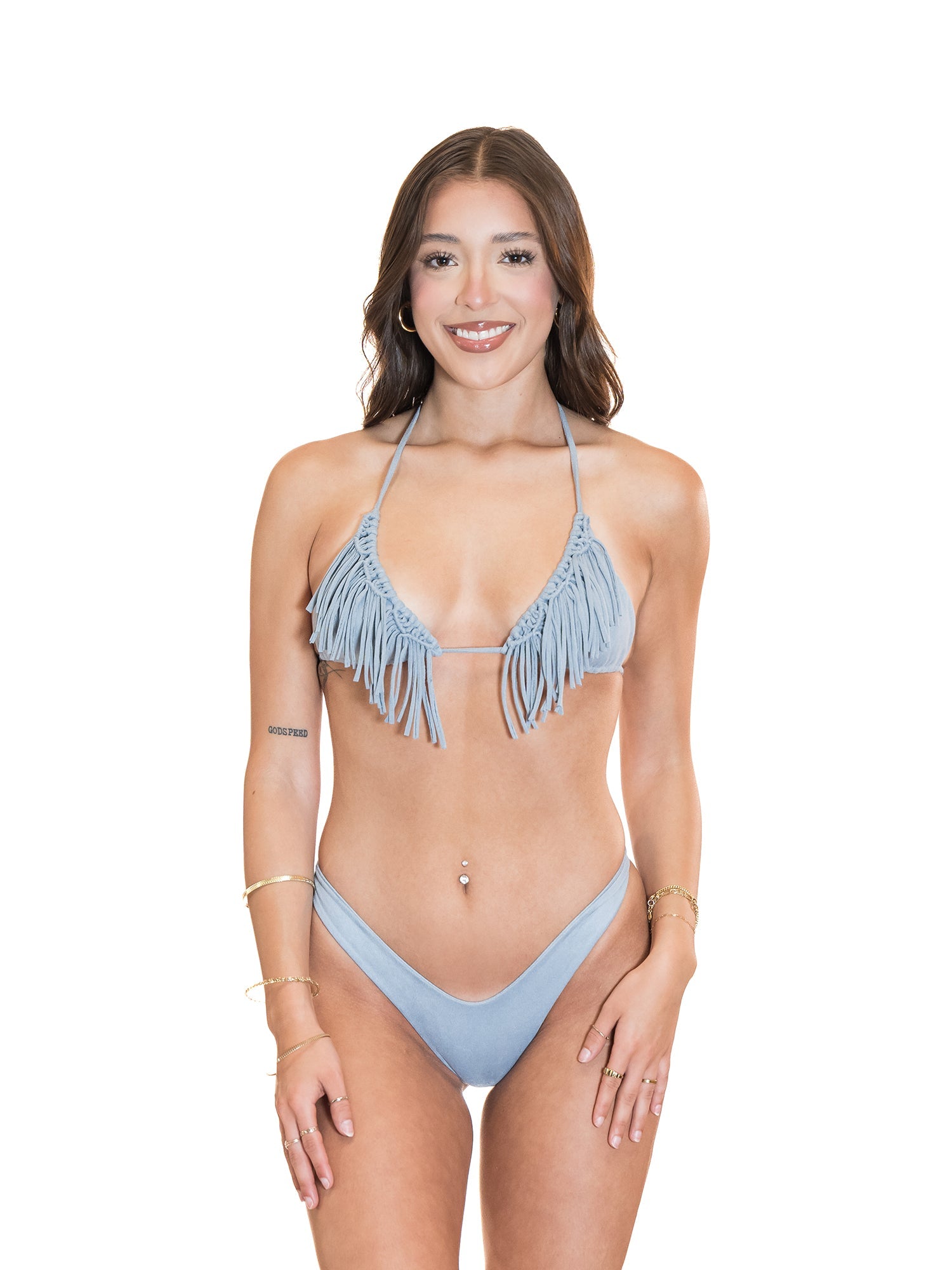 RHYLE SWIM Boho Nile Fringe Top
