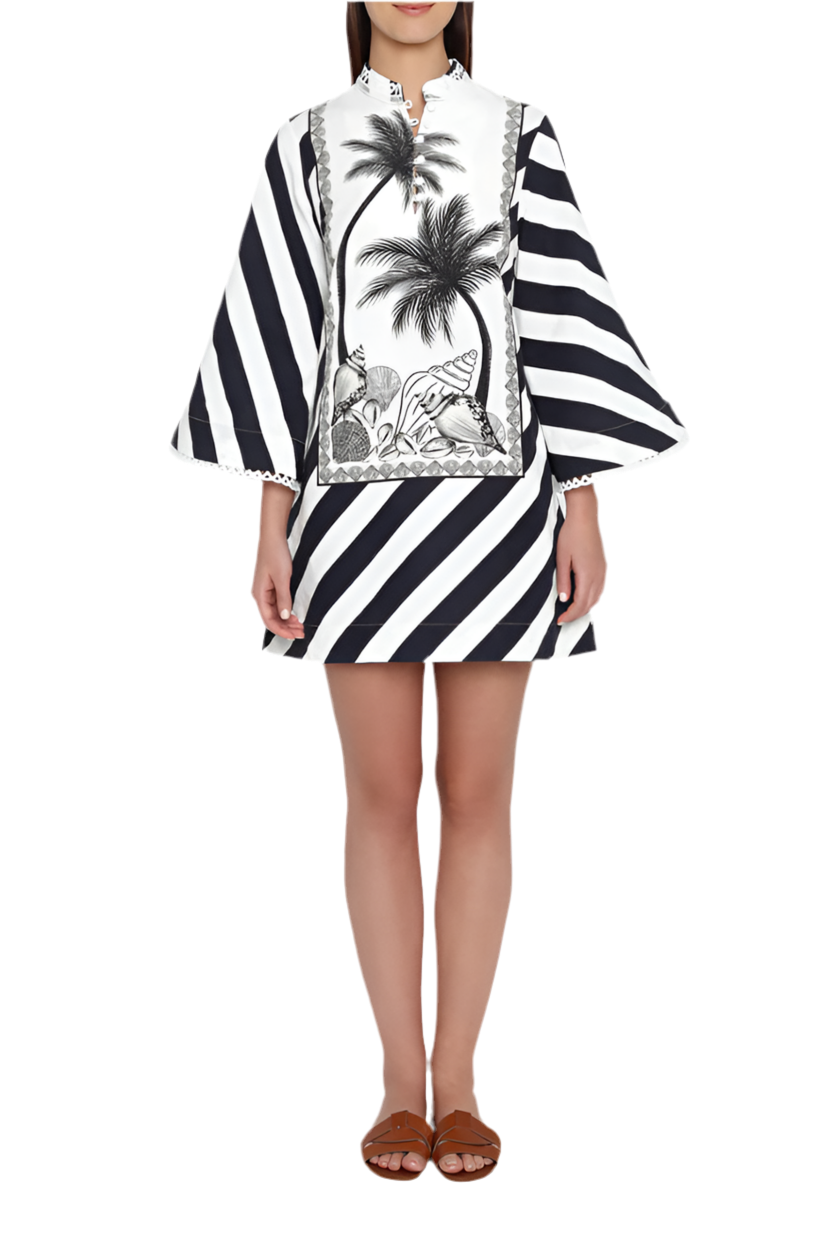 VERANDAH Mini Kaftan Dress